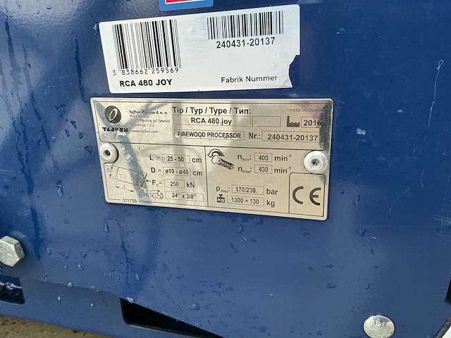 Tajfun - 2016 - rca 480 joy - houthakselaar - afbeelding 16 van  25