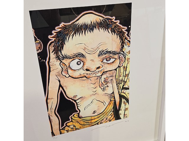 Takashi murakami lithograaf ''confused arhat'' - limited edition 35/300 - afbeelding 2 van  8