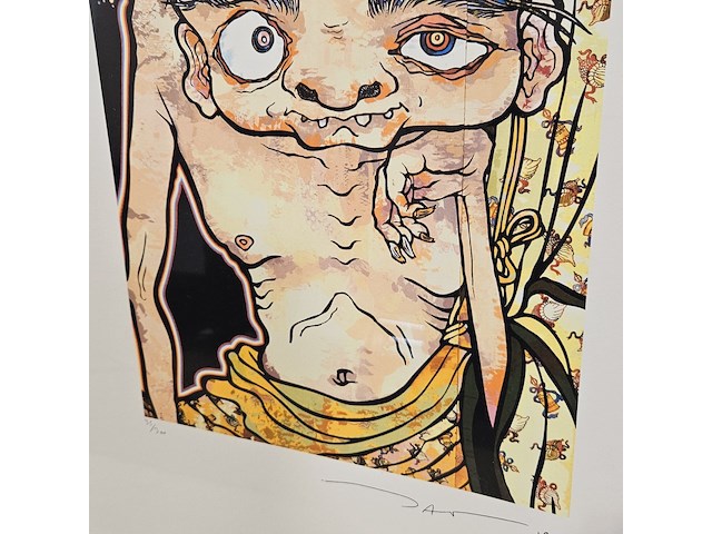 Takashi murakami lithograaf ''confused arhat'' - limited edition 35/300 - afbeelding 4 van  8