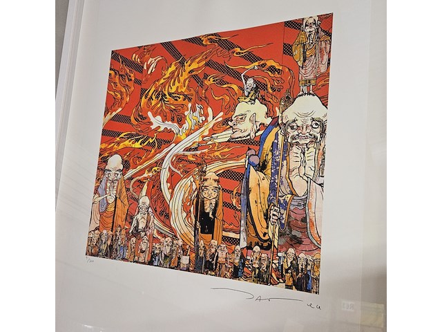 Takashi murakami lithograaf ''the 500 arhats'' - limited edition 91/300 - afbeelding 2 van  7