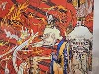 Takashi murakami lithograaf ''the 500 arhats'' - limited edition 91/300 - afbeelding 3 van  7