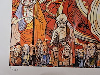 Takashi murakami lithograaf ''the 500 arhats'' - limited edition 91/300 - afbeelding 4 van  7