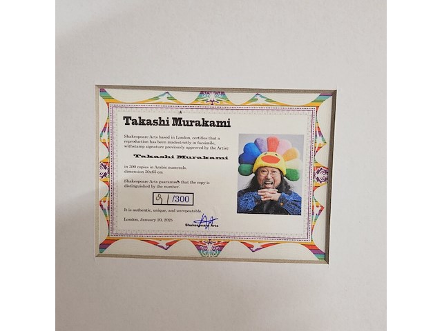 Takashi murakami lithograaf ''the 500 arhats'' - limited edition 91/300 - afbeelding 6 van  7
