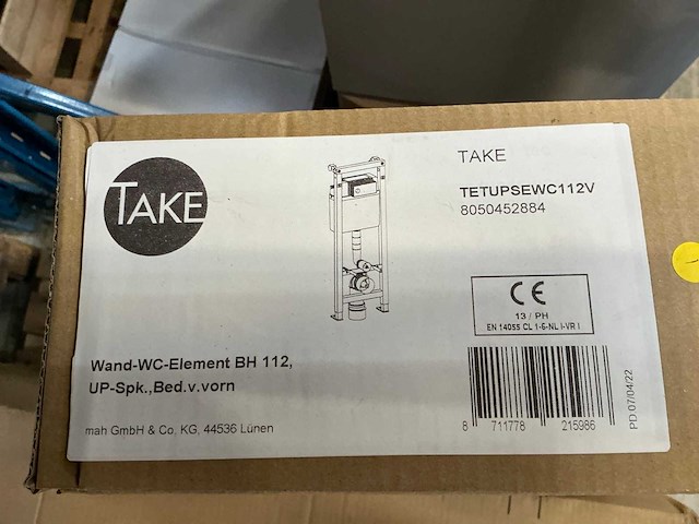 Take wc-inbouwelement 112 cm – tetupsewc112v - afbeelding 2 van  2