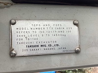 Takeuchi tb1140 midigraafmachine - afbeelding 13 van  28