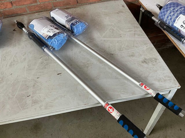 Talentools 117/200cm wasborstel met telescopische steel (2x) - afbeelding 1 van  3