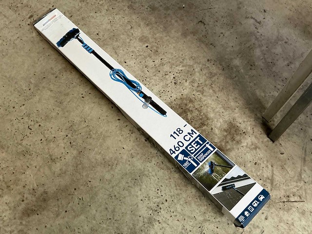 Talentools 118/460cm wasborstel met telescopische steel - afbeelding 1 van  4