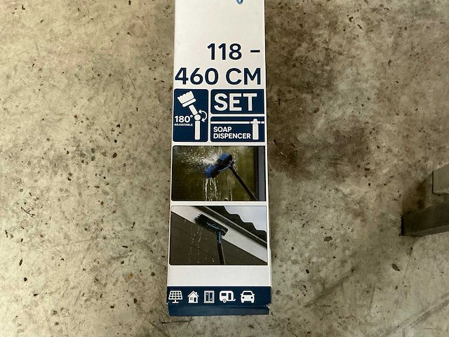 Talentools 118/460cm wasborstel met telescopische steel - afbeelding 2 van  4