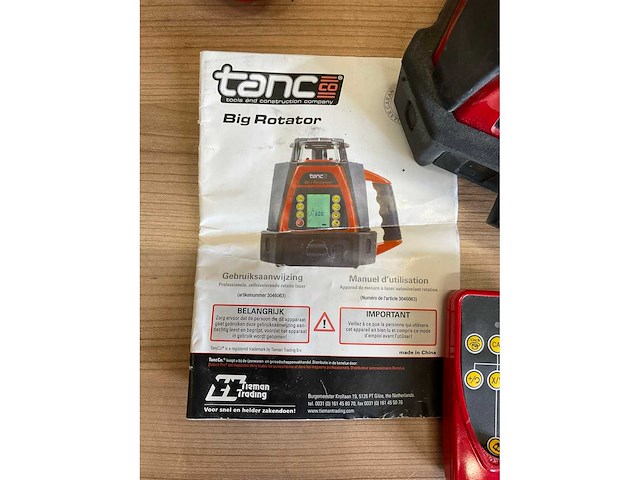 Tanco big rotator roterende bouwlaser met statief - afbeelding 4 van  6