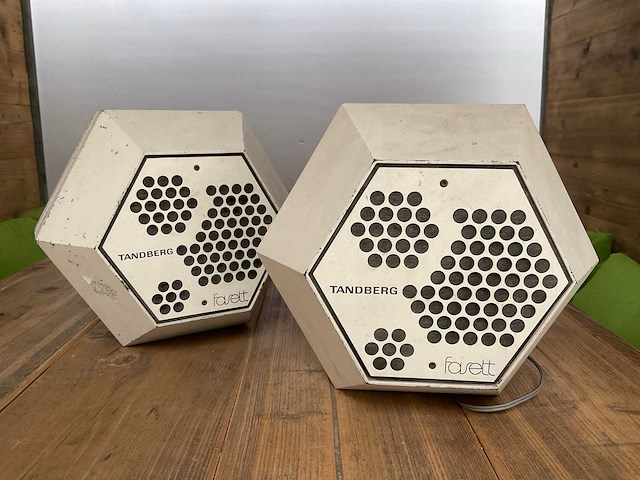 Tandberg fasett vintage speakerset - afbeelding 1 van  4