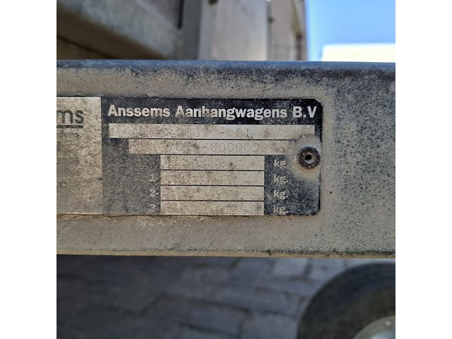 Tandemas aanhanger anssems, bs, bouwjaar 1998 - afbeelding 21 van  28