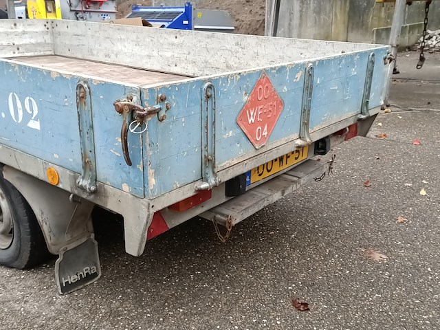 Tandemas aanhanger, henra, jp20, 1984 - afbeelding 8 van  12