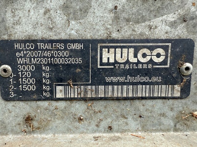 Tandemas aanhanger hulco, medax-2, bouwjaar 2022 - afbeelding 15 van  23