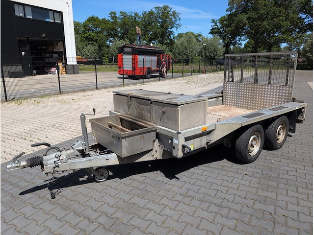 Tandemas aanhanger machinetransporter, ifor williams trailers, gx, 2009 - afbeelding 13 van  15