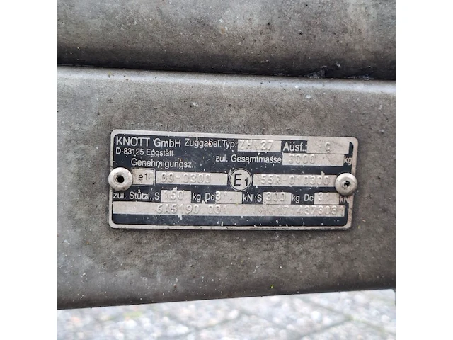 Tandemas aanhanger, saris, c2700, 2018 - afbeelding 14 van  22