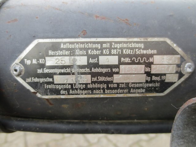 Tandemas aanhangwagen, solide, c2000mr, 1985 - afbeelding 4 van  21