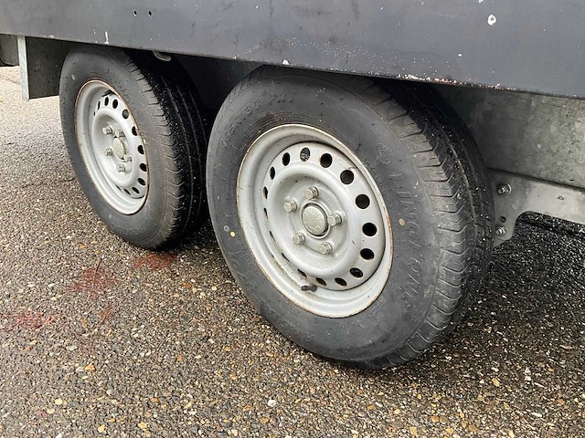 Tandemas plateau aanhangwagen - afbeelding 2 van  15