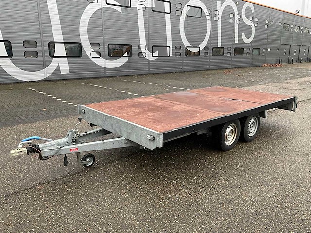 Tandemas plateau aanhangwagen - afbeelding 1 van  15