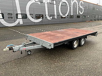 Tandemas plateau aanhangwagen - afbeelding 1 van  15