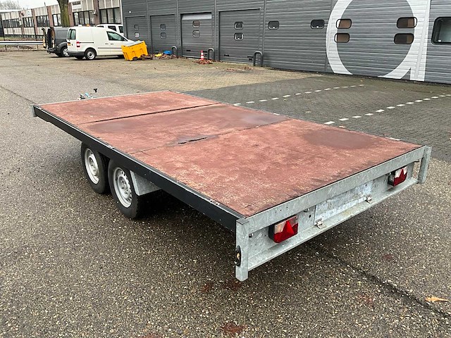 Tandemas plateau aanhangwagen - afbeelding 9 van  15