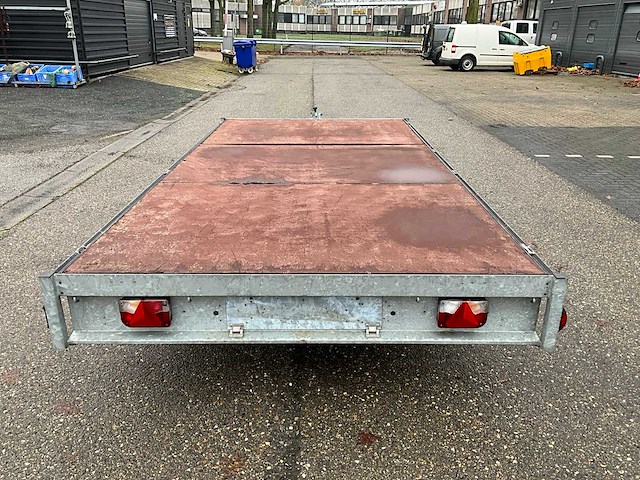 Tandemas plateau aanhangwagen - afbeelding 10 van  15
