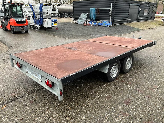 Tandemas plateau aanhangwagen - afbeelding 11 van  15