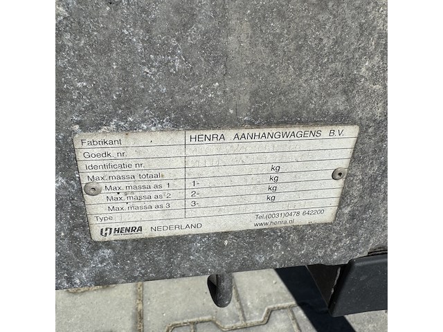 Tandemasser aanhanger, henra, pl35ds, 2019 - afbeelding 4 van  19