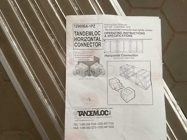 Tandemlock 12900ba-1pz container lock (4x) - afbeelding 3 van  4