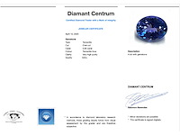 Tanzaniet - 5.60 carat natuurlijke tanzaniet (gecertificeerd) - afbeelding 3 van  4