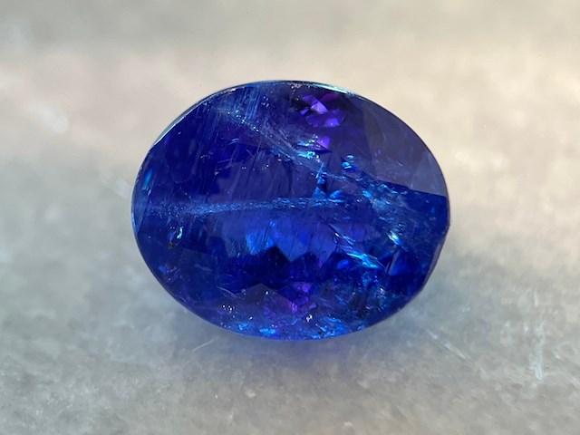 Tanzaniet - 6.59 carat natuurlijke tanzaniet - afbeelding 1 van  6