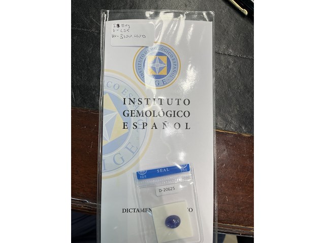 Tanzaniet - 8.66 carat natuurlijke tanzaniet (gecertificeerd) - afbeelding 4 van  4