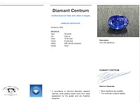 Tanzaniet 18.36 carat natuurlijk - afbeelding 3 van  4