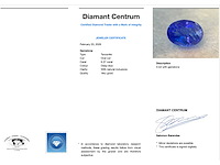 Tanzaniet 6.37 carat natuurlijke tanzaniet - afbeelding 3 van  5