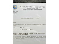 Tanzaniet 8.66 carat natuurlijke tanzaniet gecertificeerd - afbeelding 4 van  5