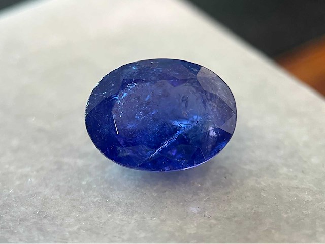 Tanzaniet 9.21 carat natuurlijke tanzaniet - afbeelding 1 van  3
