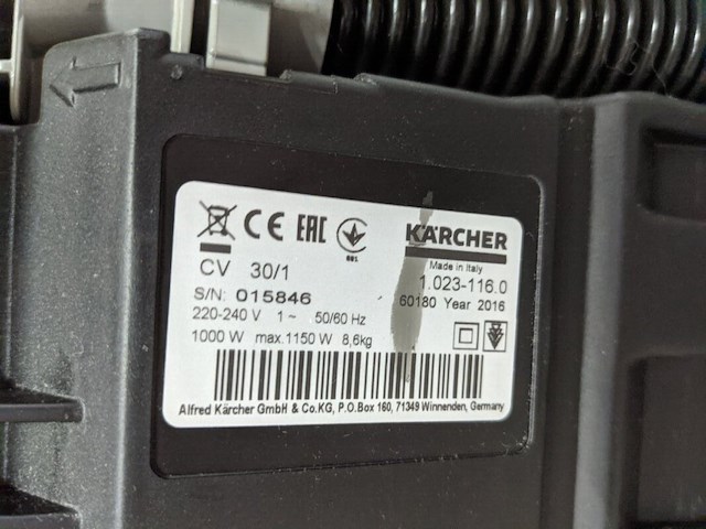 Tapijt borstelzuiger karcher, cv 30/1 - afbeelding 4 van  5