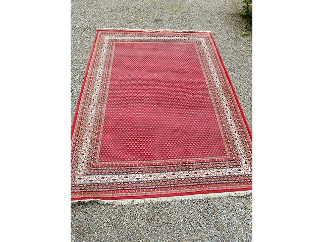 Tapijt, geknoopt, rood - afbeelding 1 van  4
