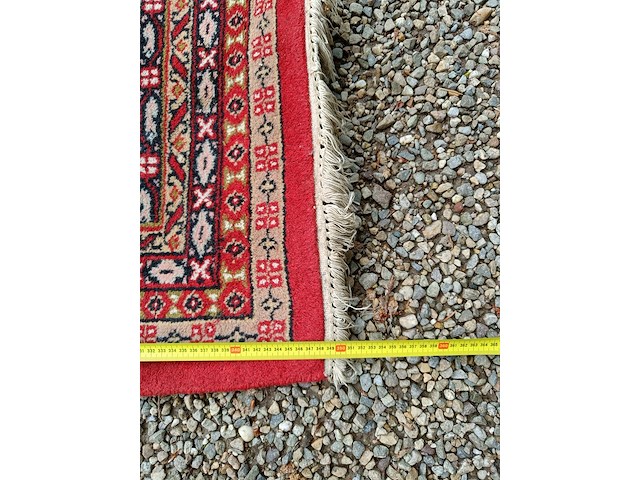 Tapijt, geknoopt, rood - afbeelding 2 van  4