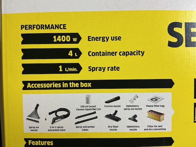 Tapijtreiniger kärcher, se 6.001, wit - afbeelding 4 van  7
