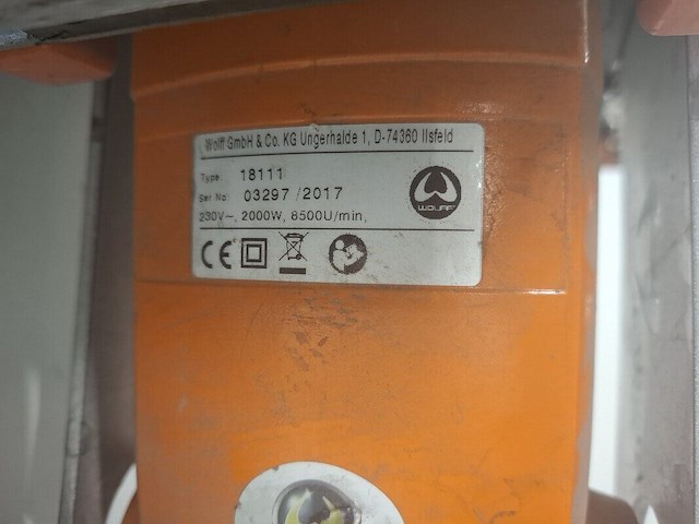 Tapijtstripper - 230v uzin utz / wolff, duro-stripper, bouwjaar 2017 - afbeelding 5 van  7