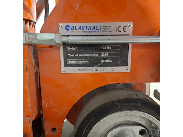 Tapijtstripper zwaar 230v, blastrac, bs-75, 2020 - afbeelding 7 van  7