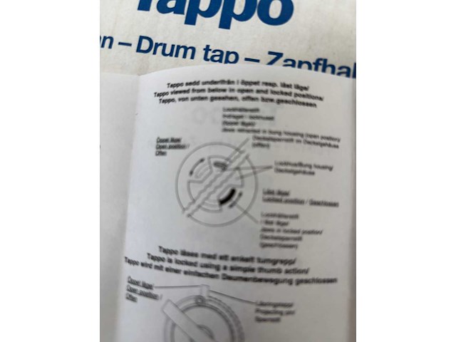 Tappo tapkraan voor stalen drums (3x) - afbeelding 4 van  6