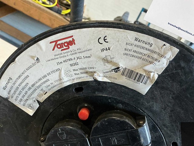 Target verlengkabelhaspel 25 meter - afbeelding 4 van  4