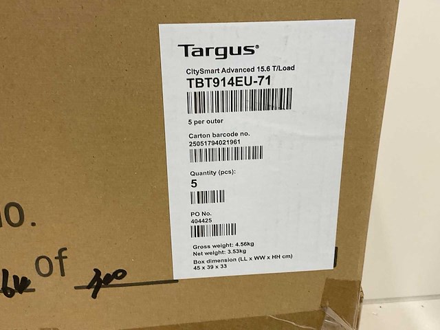 Targus laptoptas (10x) - afbeelding 4 van  4
