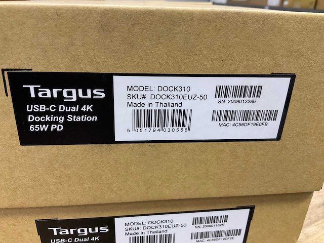 Targus usb-c dual 4k 65w pd dockingstation - afbeelding 2 van  2