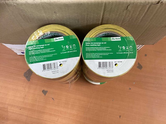 Tarifold vloermarkerings tape - 33m x 50mm (66x) - afbeelding 4 van  7