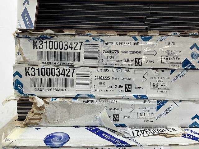 Tarkett - visgraat - papyrus forest oak - pvc vloer 69 m2 - afbeelding 3 van  3