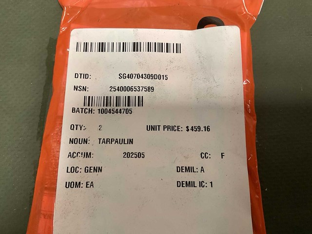 Tarpaulin (2x) - afbeelding 3 van  3