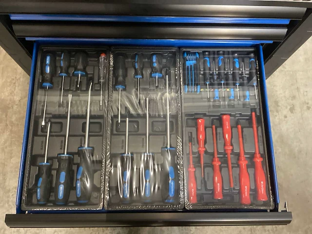 Tarsus gereedschapswagen gereedschapstrolley - gevuld 260-delig - 7 laden - afbeelding 7 van  13