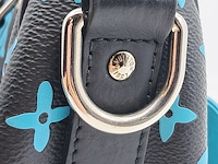 Tas, louis vuitton, keepall, zwart/turquoise - afbeelding 9 van  11